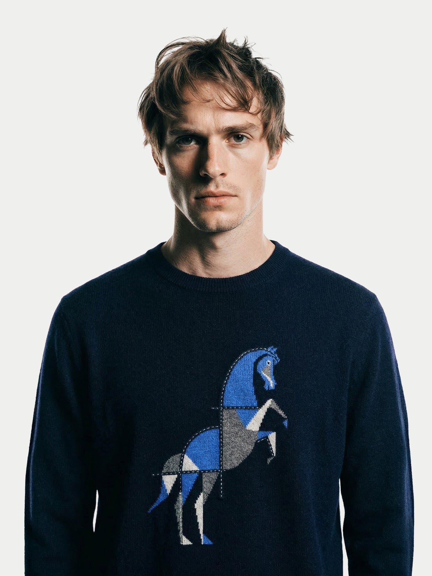 Cashmere Horse Intarsia Sweater - image 2