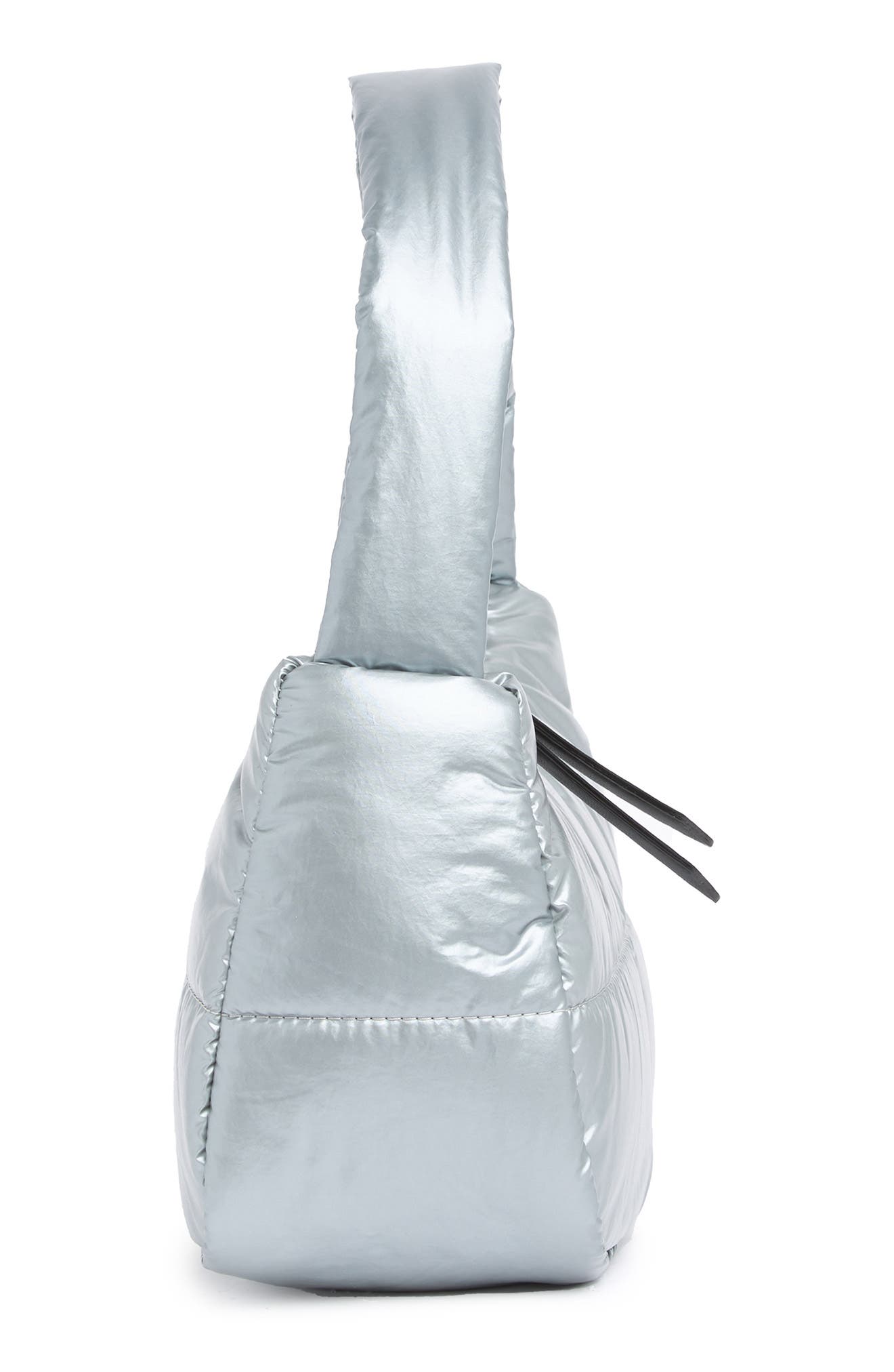 Circus by Sam Edelman Malibu Quilted Puffer Shoulder Bag, Alternate, color, SILVER