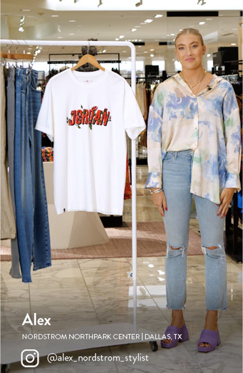 Jordan Wordmark Cotton Graphic Tee, sales video thumbnail