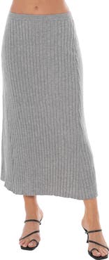 TASH AND SOPHIE Pleated Sweater Skirt