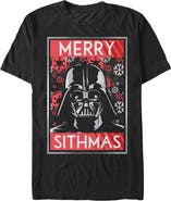 Star Wars Men's Star Wars Christmas Sithmas Darth Vader Graphic T-Shirt