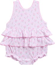 Kissy Kissy Print Pima Cotton Bubble Romper
