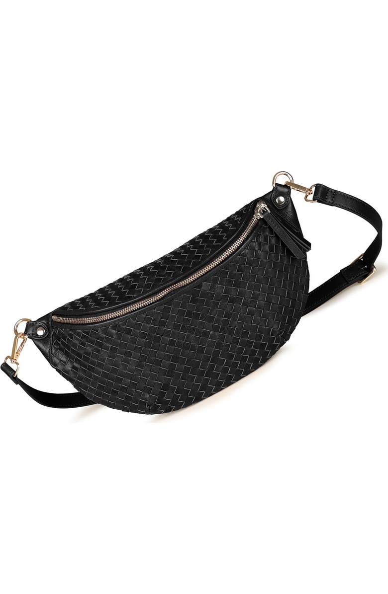 Rafe New York Alex Sling Crossbody, Main, color, Black