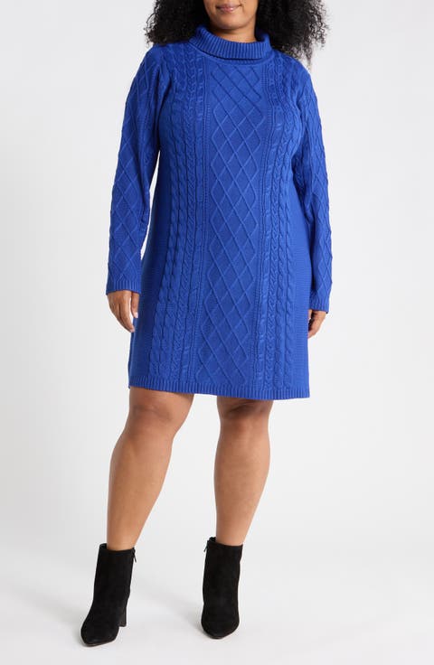 Kendall Cable Knit Sweater Dress