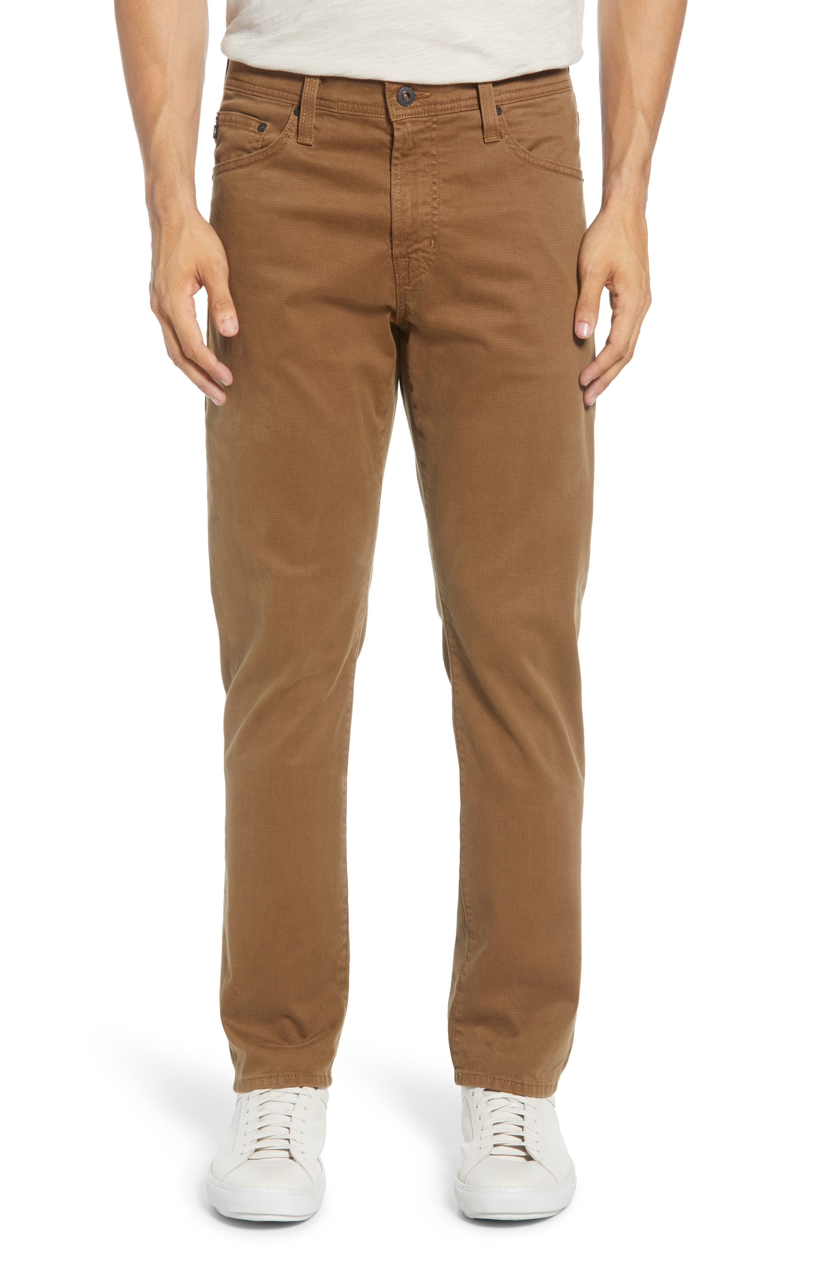 SUD Print Slim Straight Leg Pants
