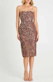 HELSI Marina Sequin Cocktail Pencil Dress