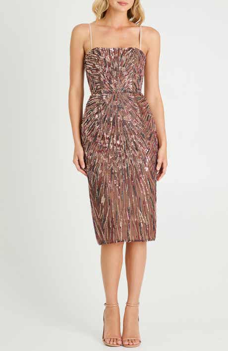 HELSI Marina Sequin Cocktail Pencil Dress