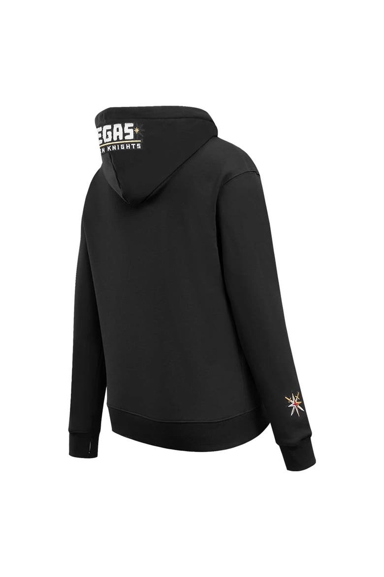Women's Pro Standard Black Vegas Golden Knights Classic Chenille Pullover Hoodie, Alternate, color, Black