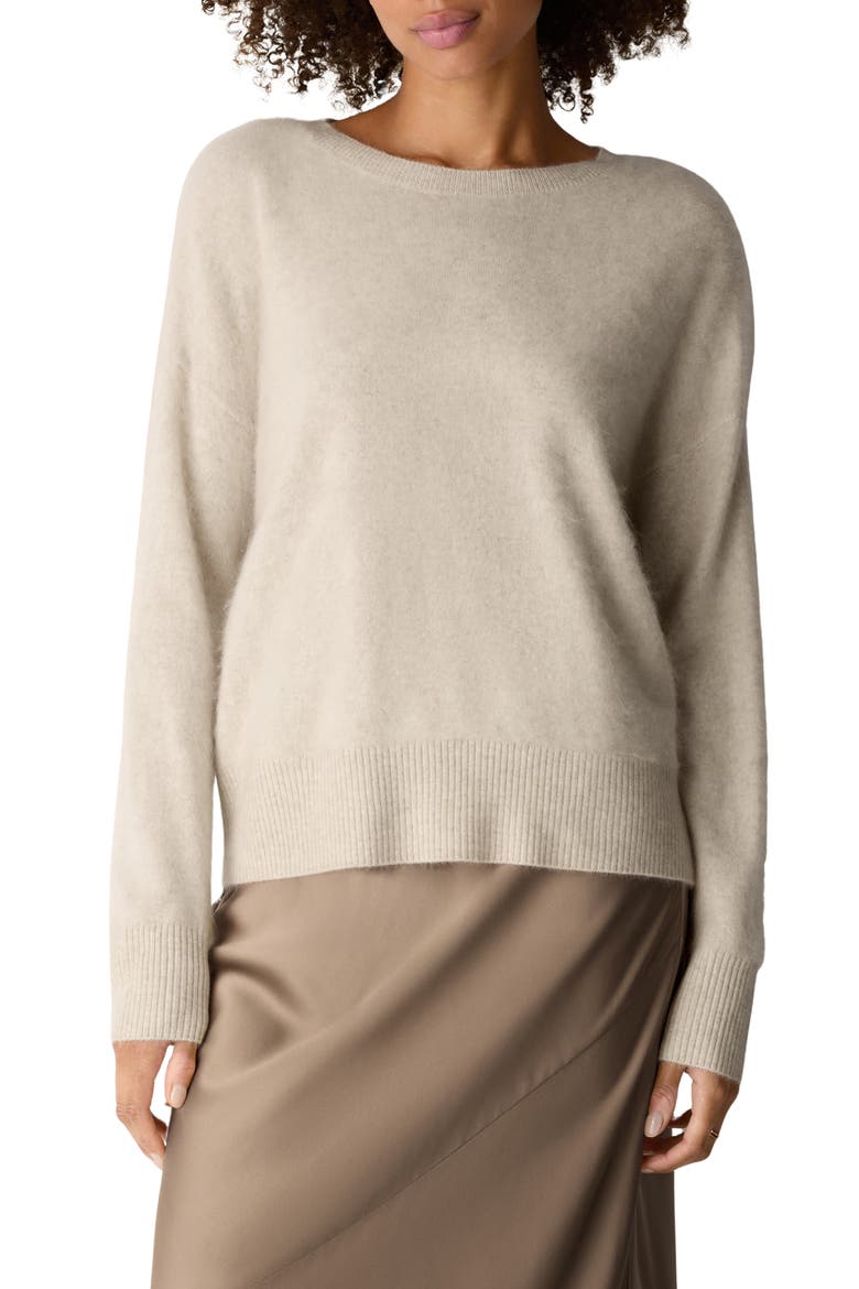 Cashmere Crewneck Sweater, Main, color, MAPLE OAT