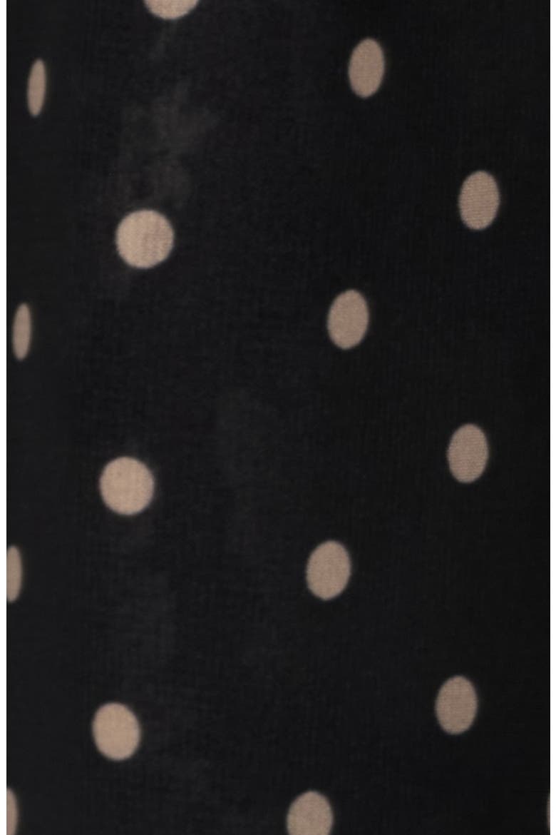 Erin Tie Waist Long Sleeve Midi Dress, Alternate, color, BLACK MULTI