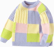 Balabala Patchwork Pop Pastel Sweater