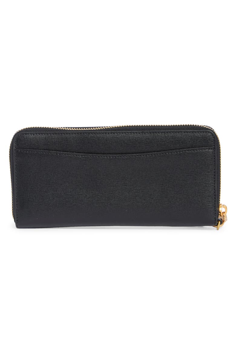Morgan Saffiano Leather Travel Pouch, Alternate, color, BLACK