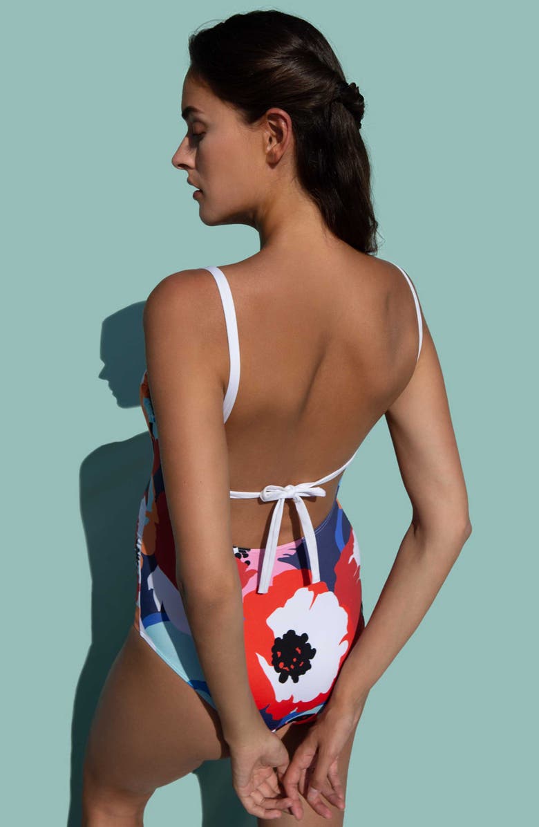 Cache Coeur Poppy Maternity swimsuit, Alternate, color, Multicolor