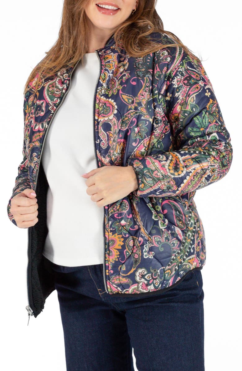Cache Coeur Oddi Paisley Maternity Jacket, Alternate, color, 