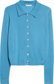 Sandy Liang Ley Merino Wool Cardigan