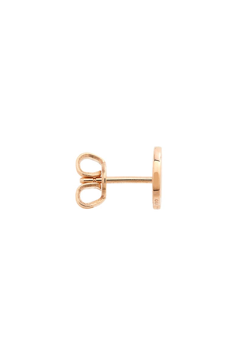 Running G 18K Gold Stud Earrings, Alternate, color, 18KP
