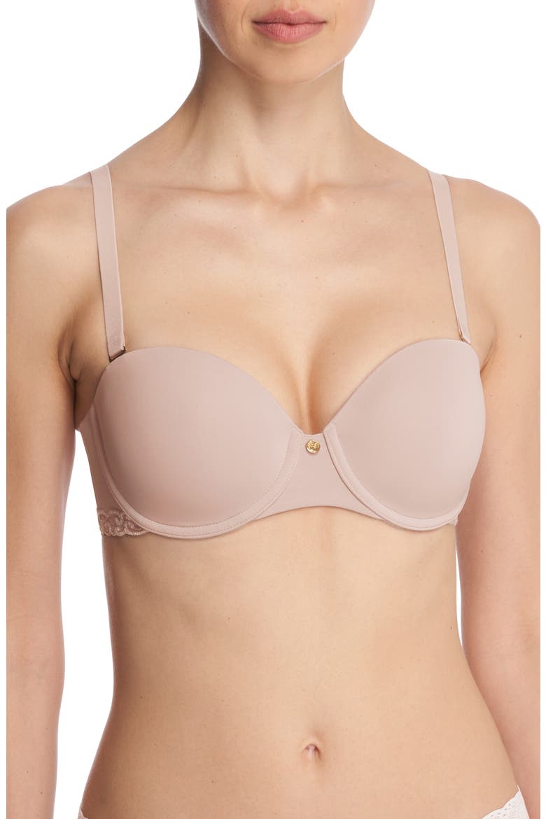Pure Luxe Strapless Contour Underwire Bra, Alternate, color, ROSE/ PINK