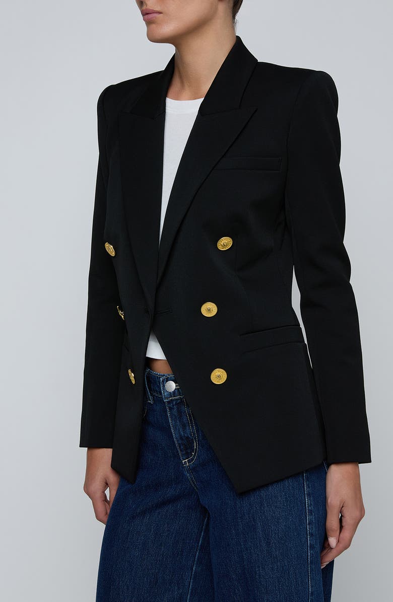 L'AGENCE Kyomi Double Breasted Blazer, Alternate, color, 