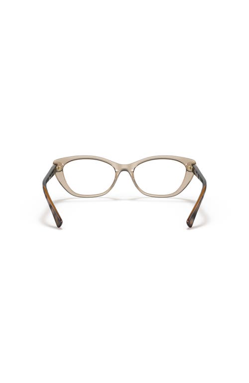 Vogue Eyewear 52mm Oval Optical Glasses In Brown