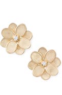 Marco Bicego Petali Diamond Flower Stud Earrings