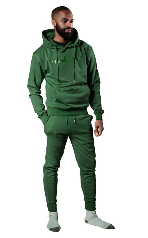 Woodpecker Unisex Cotton Sweatsuit In Green