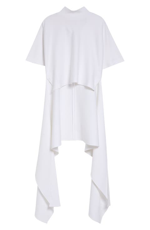 Asymmetric Cotton Blend Jersey T-Shirt