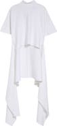 Alaïa Asymmetric Cotton Blend Jersey T-Shirt