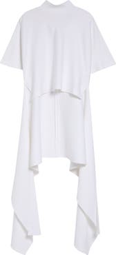 Alaïa Asymmetric Cotton Blend Jersey T-Shirt