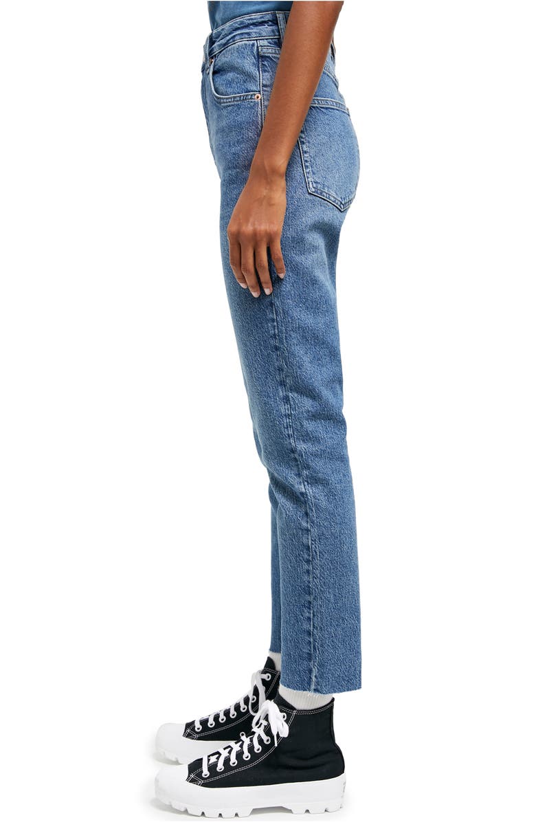 BDG Urban Outfitters Edie High Waist Raw Hem Skinny Jeans, Alternate, color,