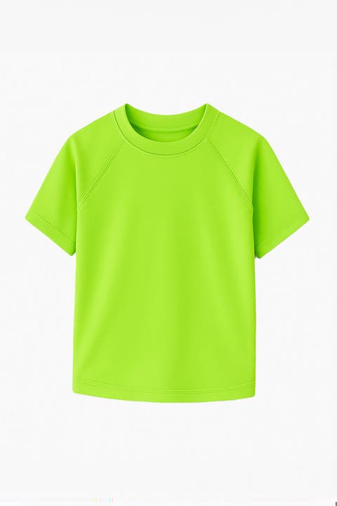 Zuma Neon Lime Short Sleeve Rashguard