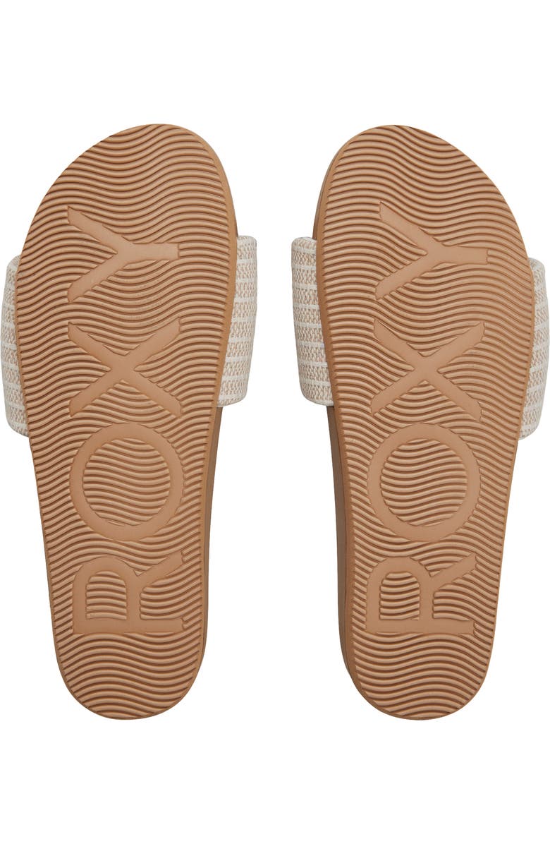 Roxy Nanu Slide Sandal, Alternate, color, Natural