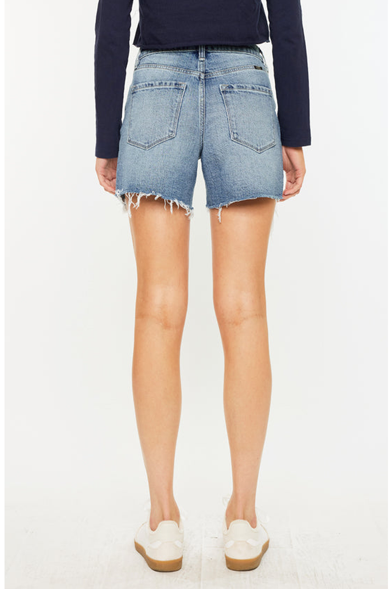 Tamara High Rise Shorts, Alternate, color, Medium Wash