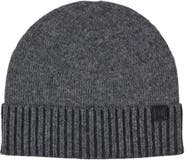 Bruno Magli Marled Ribbed Cuff Cashmere Beanie