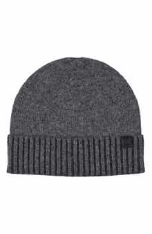 Bruno Magli Marled Ribbed Cuff Cashmere Beanie