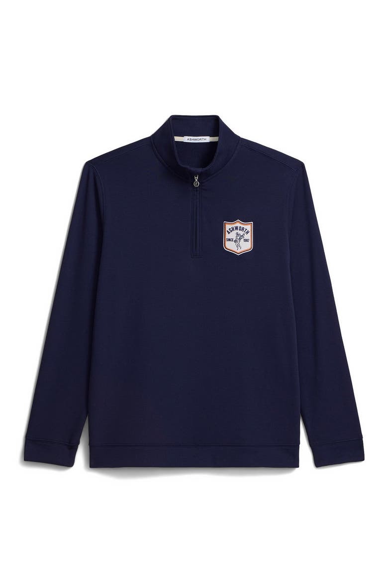 Sand Twill 1/4 Zip, Main, color, Driver Navy