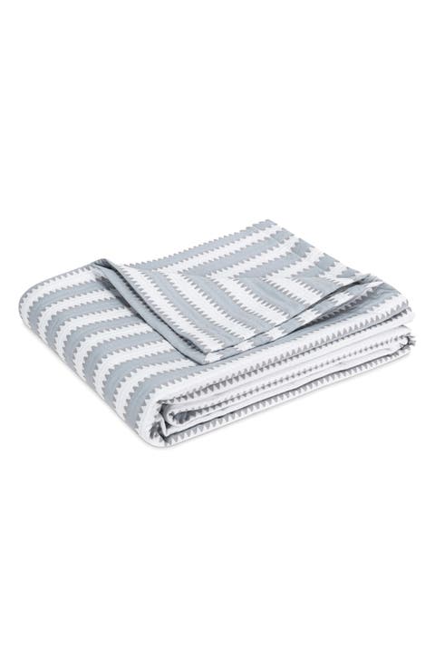 Apollo Stripe Matelassé Coverlet