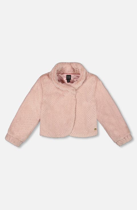 Fake Fur Short Jacket (Toddler & Little Kid)