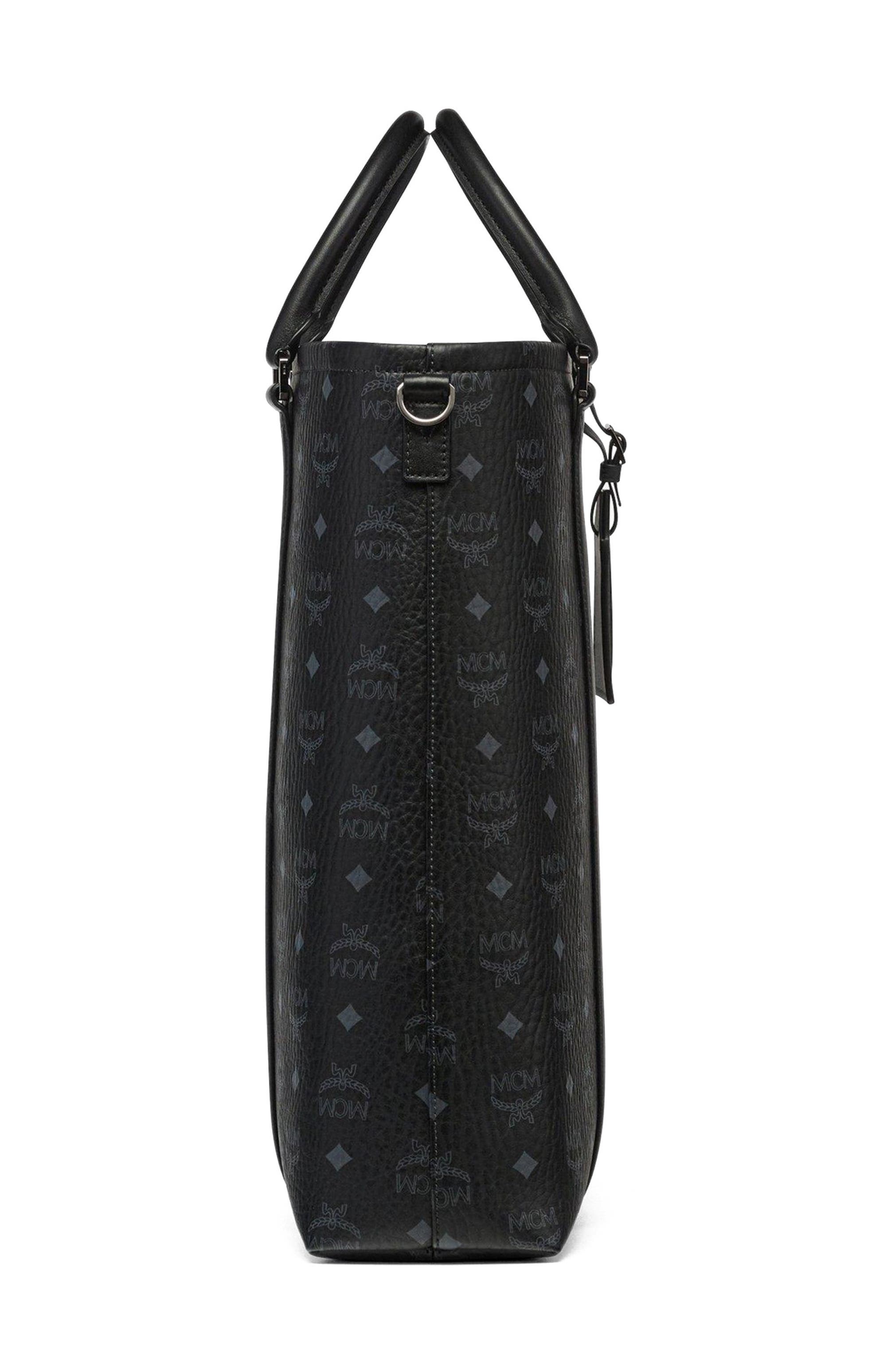 MCM Aren N/S Tote in Visetos, Alternate, color, 