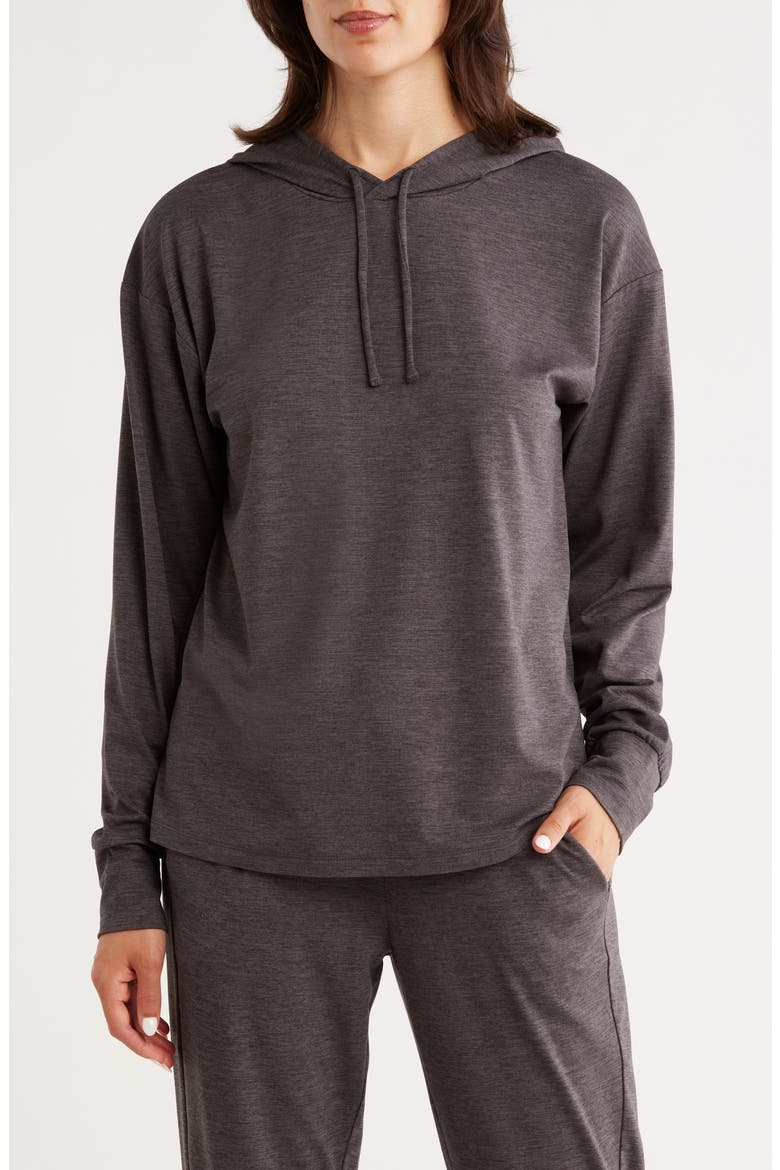 Aura Essentials Hoodie, Main, color, GREY FORGED HEATHER