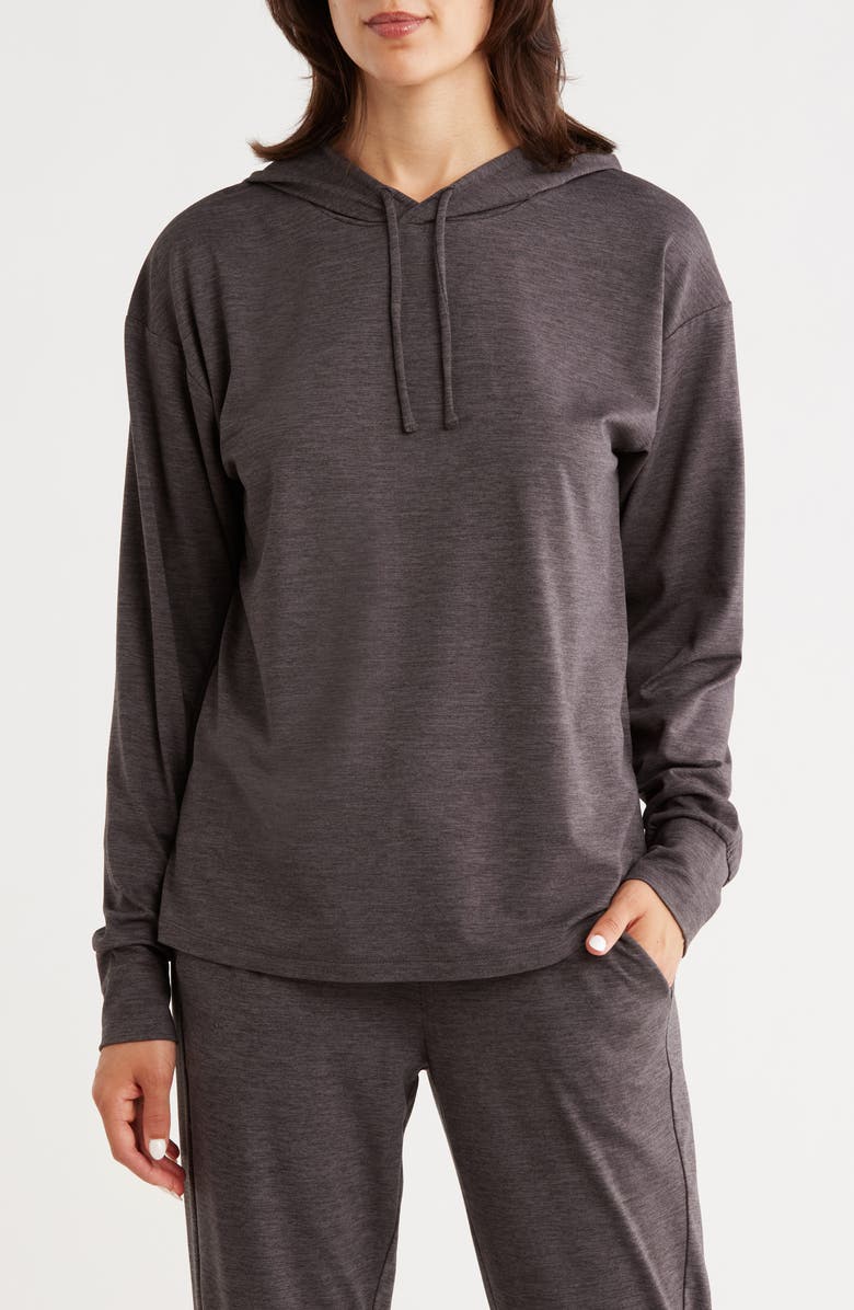 Z by Zella Aura Essentials Hoodie, Main, color, Grey Forged Heather