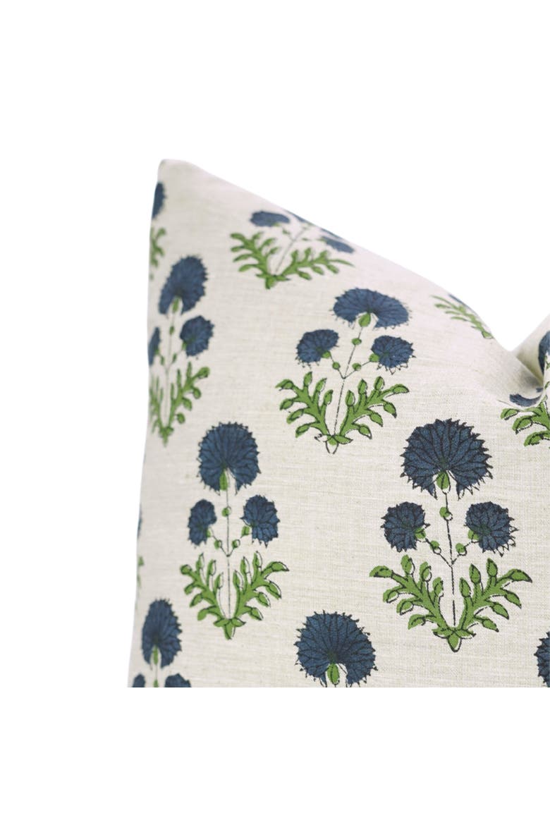 Rishi Handcrafted Boho Farmhouse Pillow Cover, Alternate, color, Blue