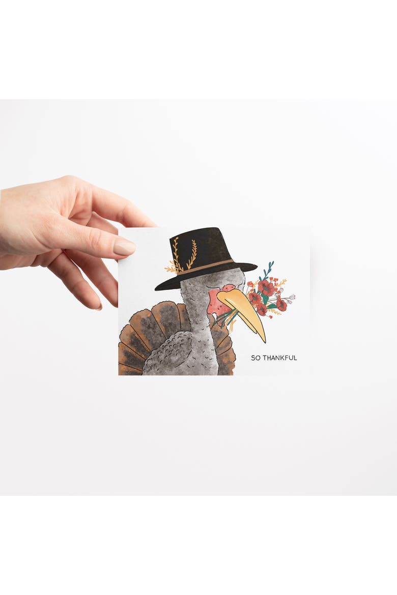 Fall/Halloween Greeting Cards "So Thankful Turkey", Alternate, color, Multi-Pack