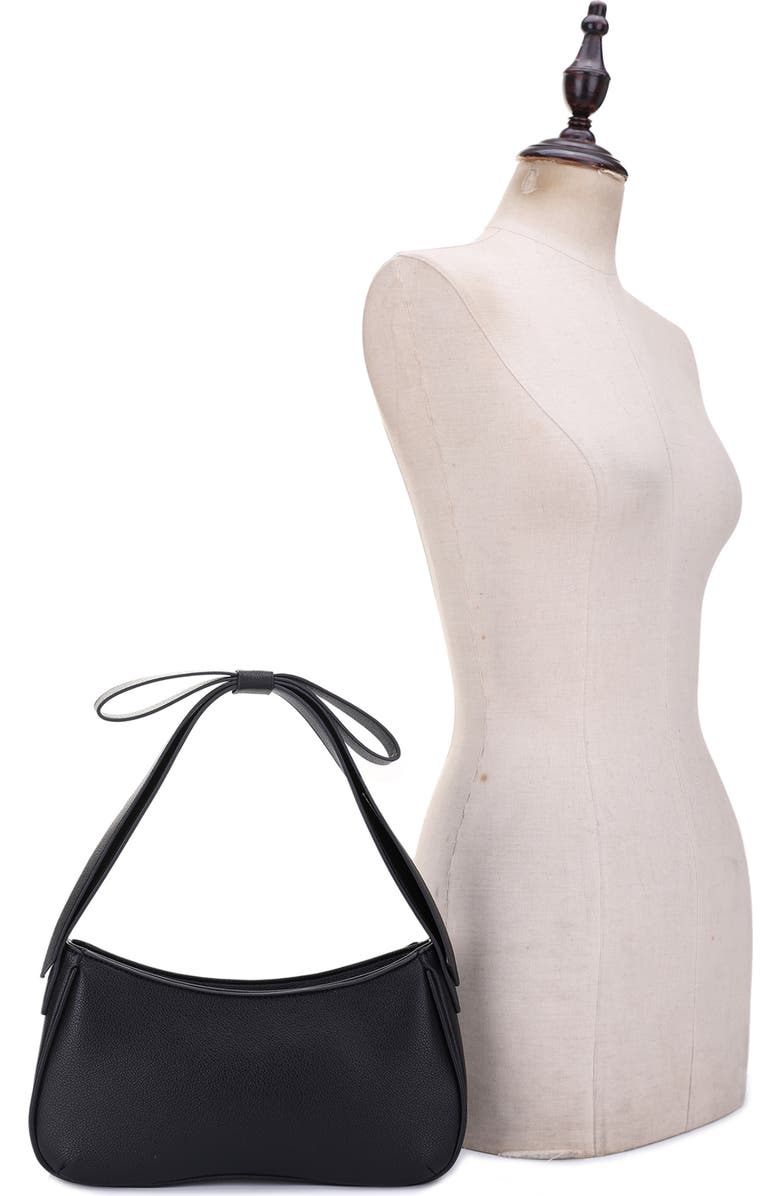 Mali + Lili Marissa Bow Recycled Vegan Leather Shoulder Bag, Alternate, color,