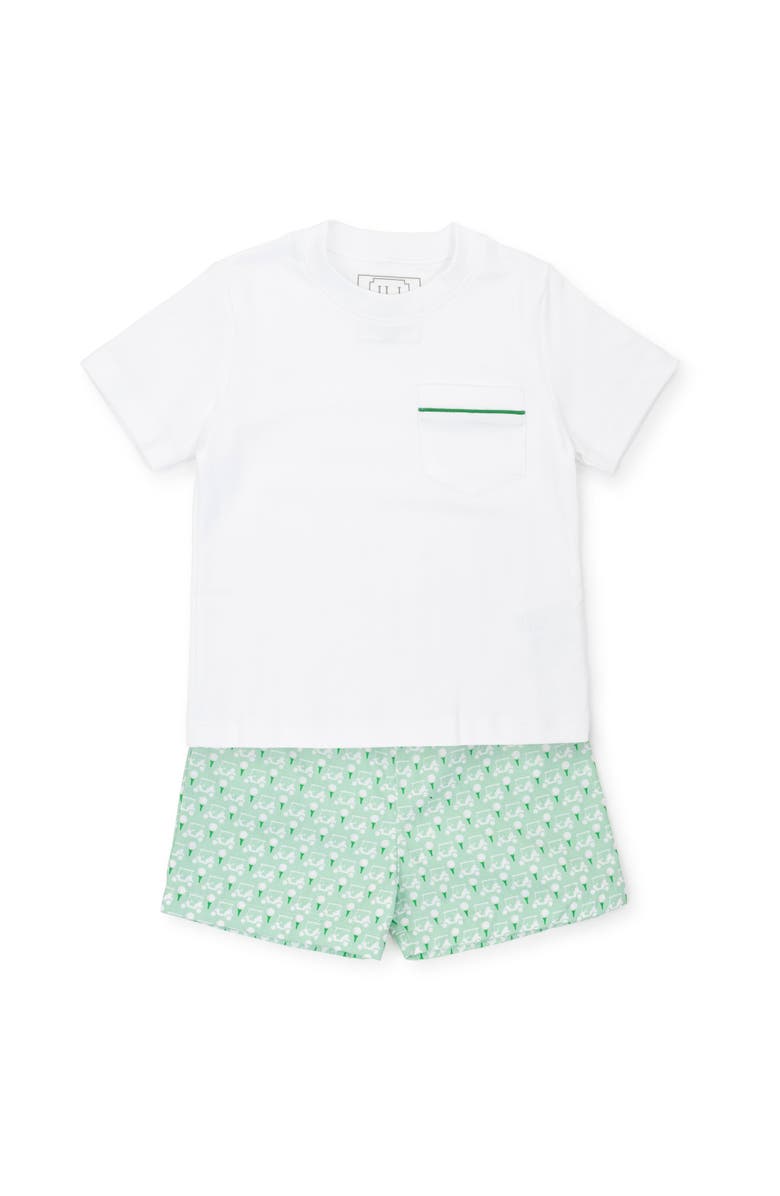 Lila and Hayes Hudson Boys' Short Set, Main, color, Golf Putting Green