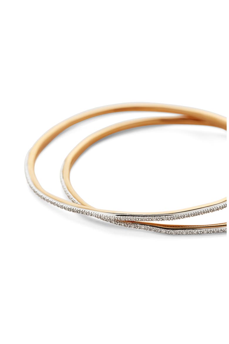 Riva Cocktail Diamond Hoop Earrings, Alternate, color, YELLOW GOLD