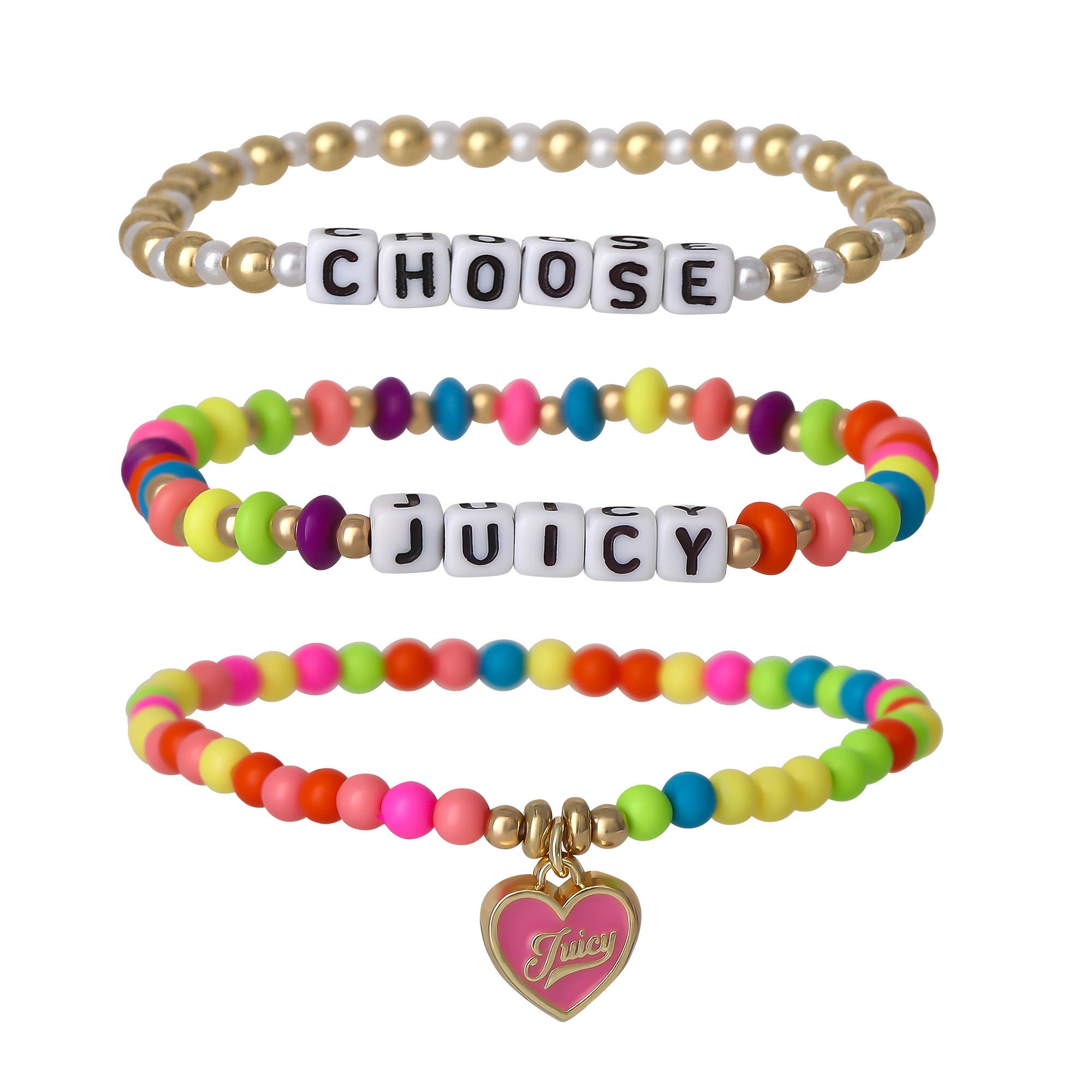 selected pink, white , gold, rainbow