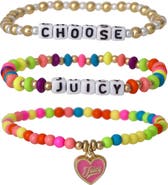 Juicy Couture Kids Beaded Stretch Bracelet Set