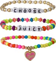 Juicy Couture Kids Beaded Stretch Bracelet Set