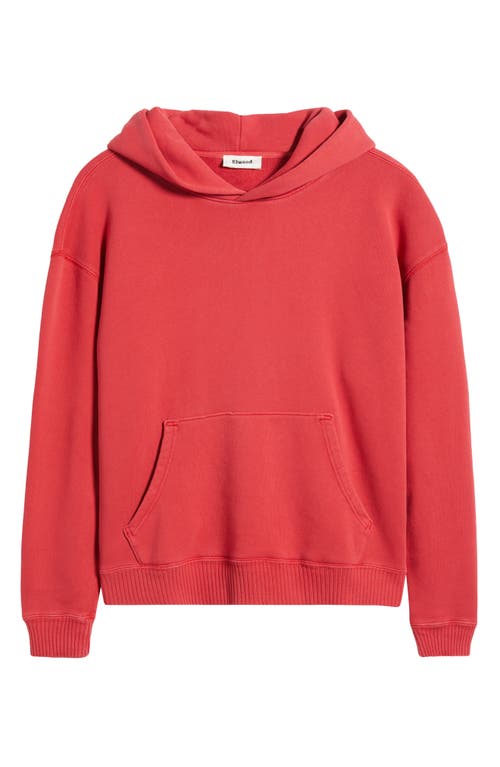 Elwood Core Oversize Organic Cotton Brushed Terry Hoodie In Pink