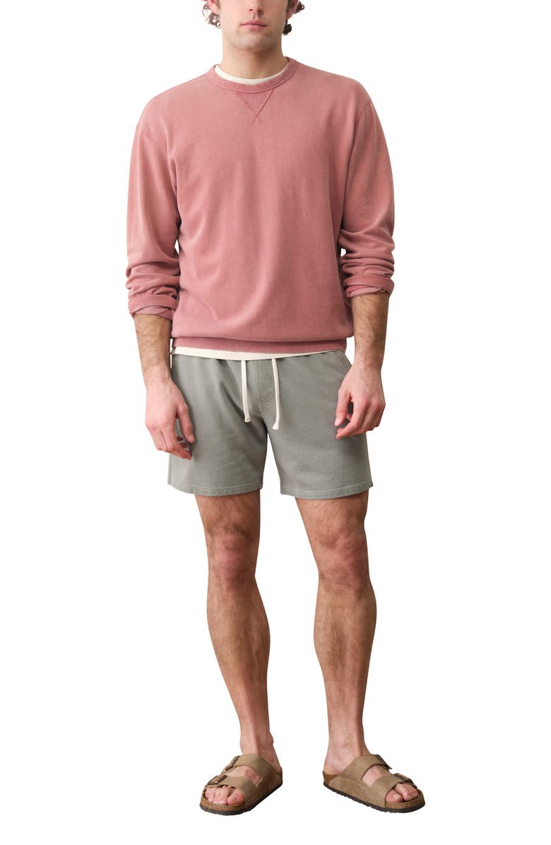 Marine Layer Cloud 9 Terry Shorts, Alternate, color, Sage